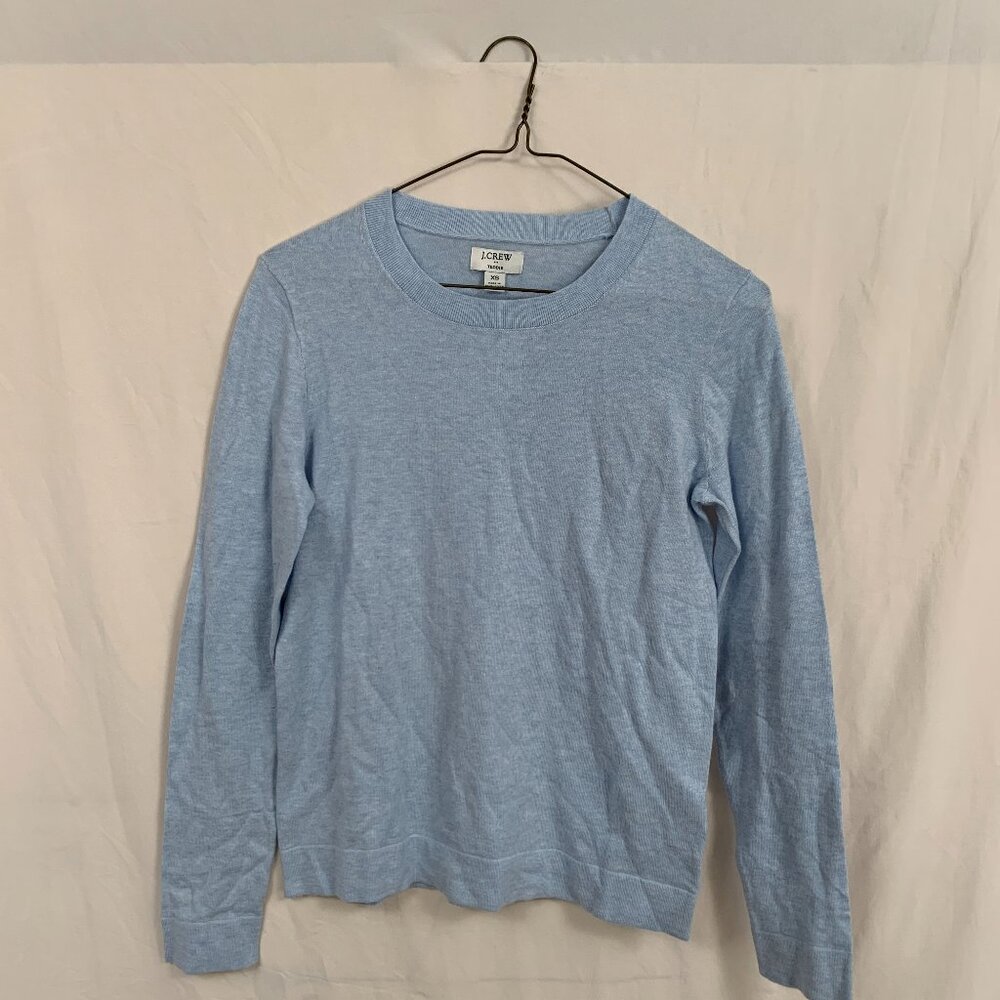J Crew XS Light Blue Teddie Sweater